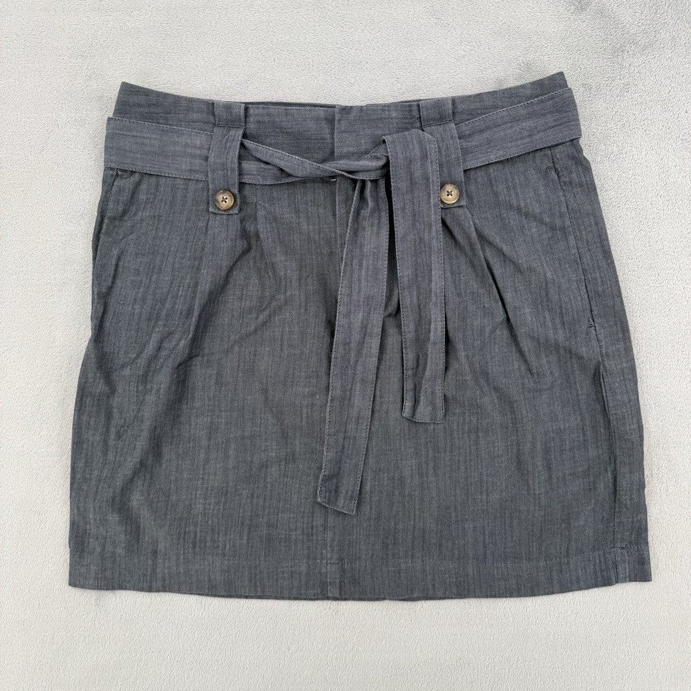 Banana Republic Women's Size 8 Chambray Pencil Skirt  With Belt Summer